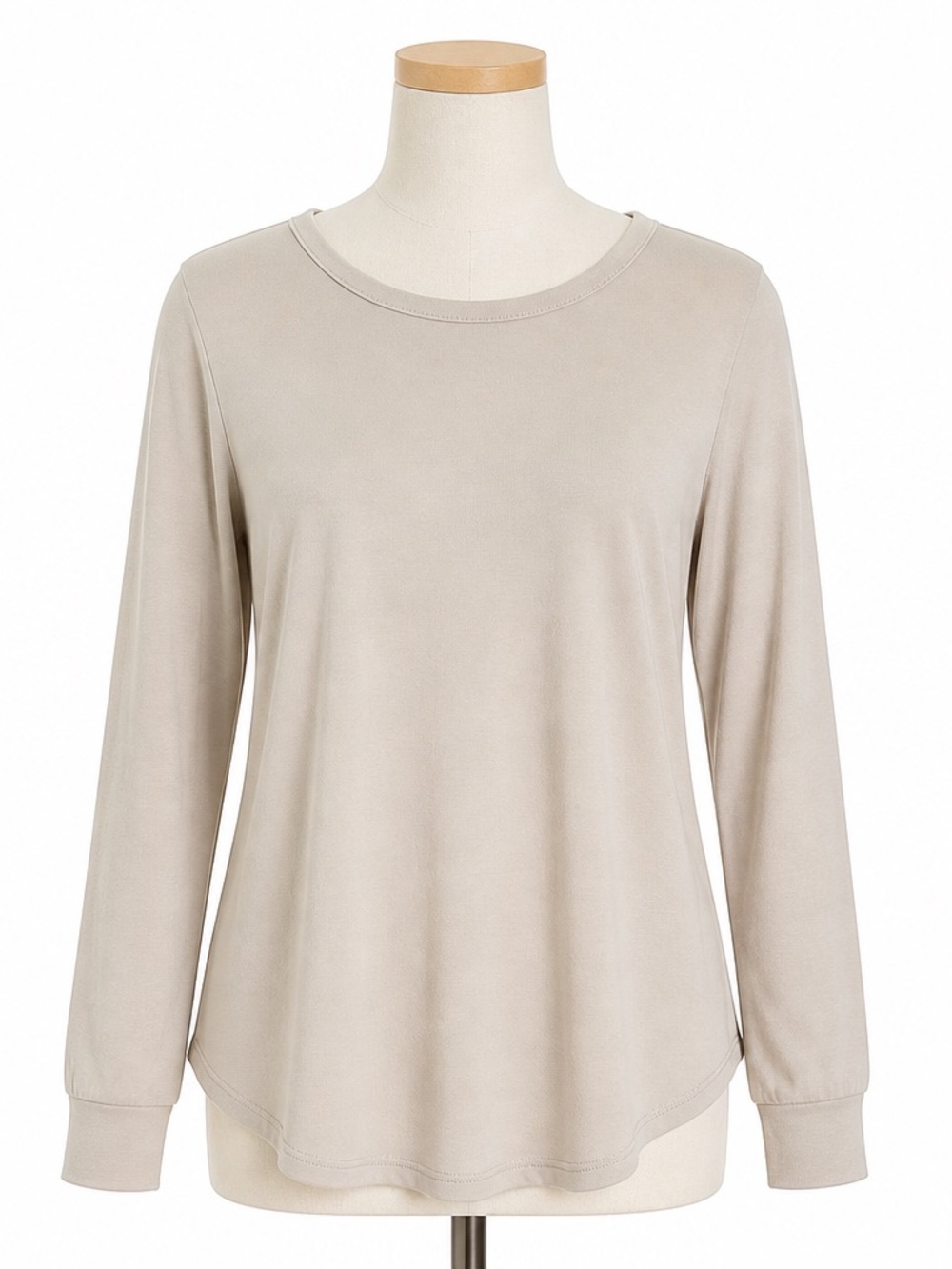 Women's Cream Long Sleeve Top